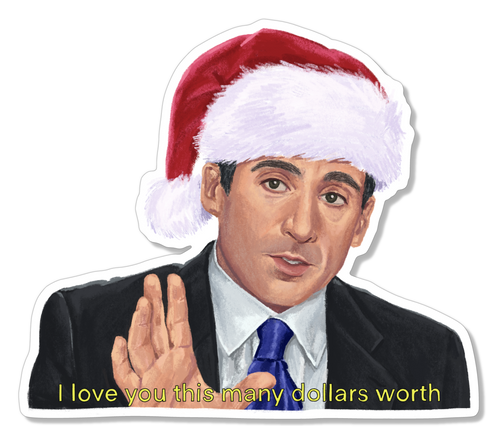 The Office: Michael Scott X-Mas Sticker.