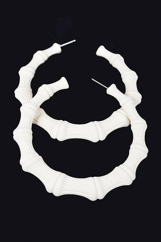 Color Paint Bamboo Shape Earring.