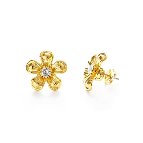Vintage Flower Stud Earrings.