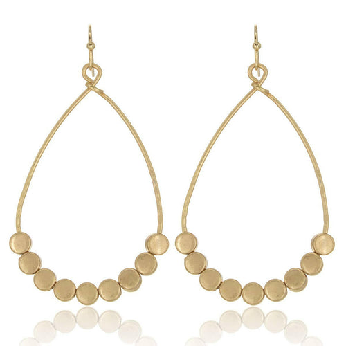 Charm Teardrop Metal Earrings.