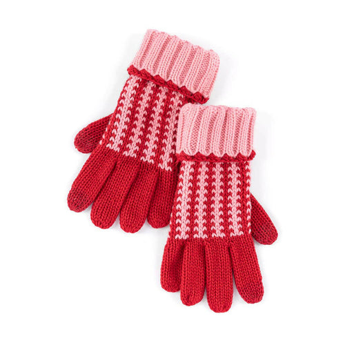 LENNON TOUCHSCREEN GLOVES, RED.