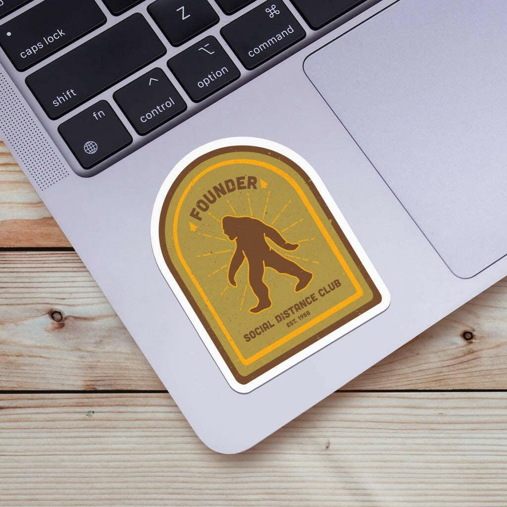 Bigfoot - Social Distance Club Founder Sticker.