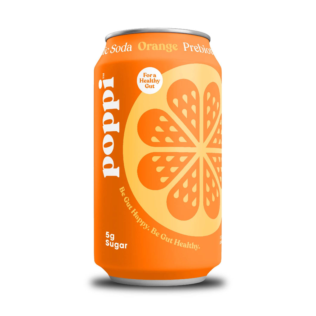 poppi, Orange, A Healthy Prebiotic Sparkling Soda