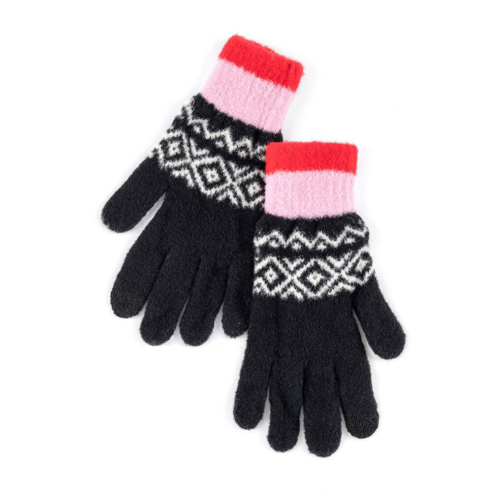 MALENA TOUCHSCREEN GLOVES, BLACK.