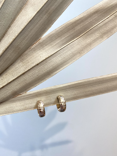 Scarlet Huggie Earrings- Small 14k gold filled.