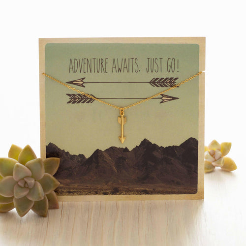 Carded Gift Necklace - Arrow.
