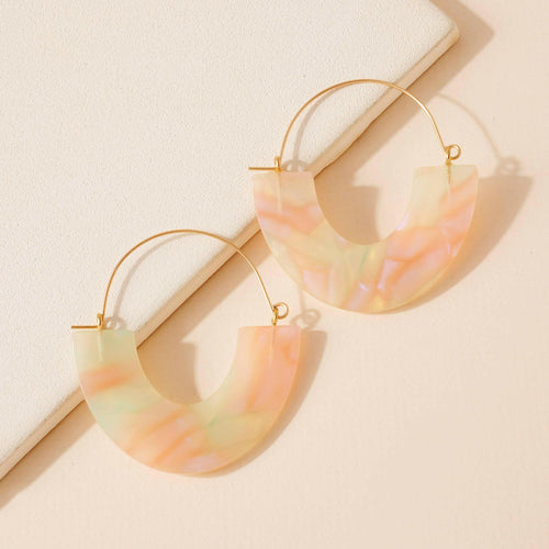 Acetate Dangle Earrings.