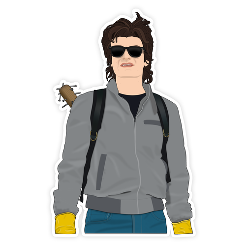Steve Harrington Stranger Things Sticker.