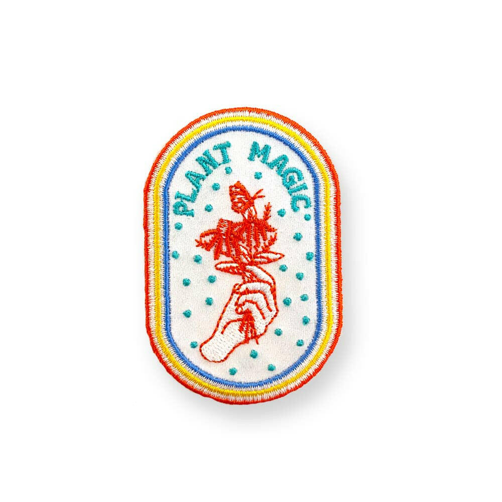 Plant Magic Embroidered Patch.