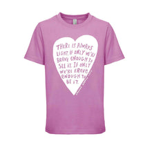 Load image into Gallery viewer, Light (Amanda Gorman Quote) : Kid&#39;s Tee.
