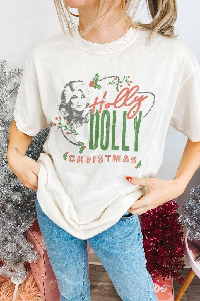 Holly Dolly Christmas T-Shirt.