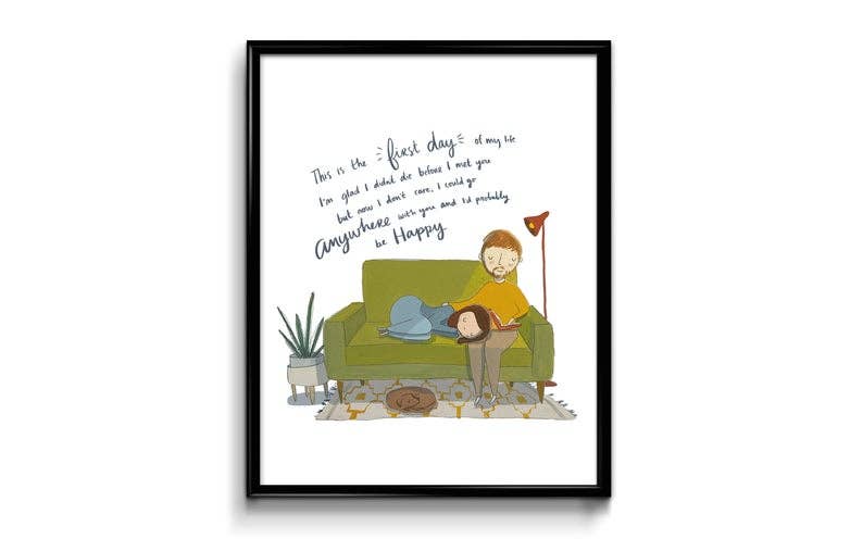 First Day Of My Life Art Print 8x10