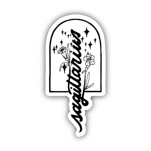 Sagittarius Carnation Zodiac Sticker.