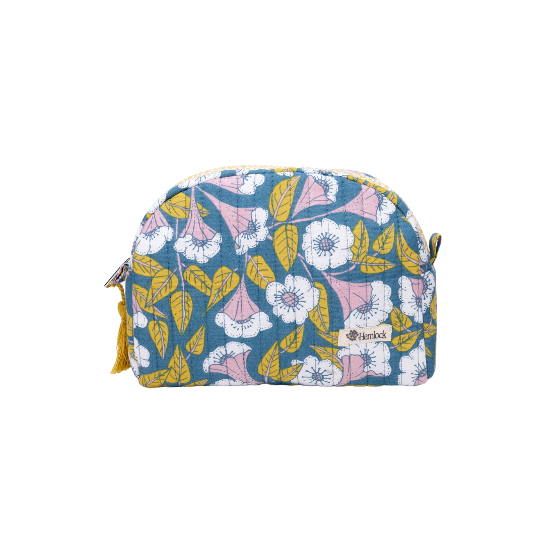 Evangeline Small Quilted Scallop Zipper Pouch.