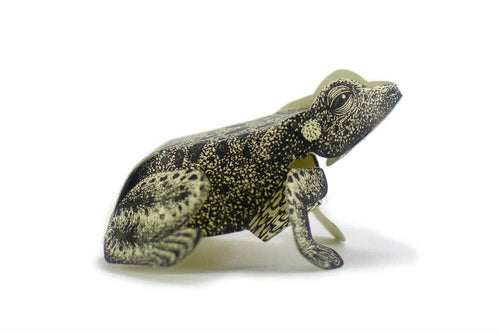 Toad Paper Sculpture.