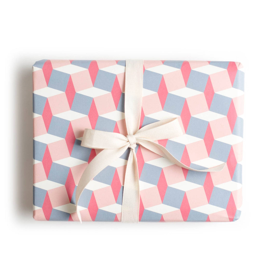 Geo Square Gift Wrap - Roll