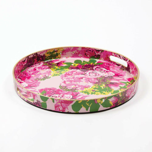 Rose Garden Round Tray.