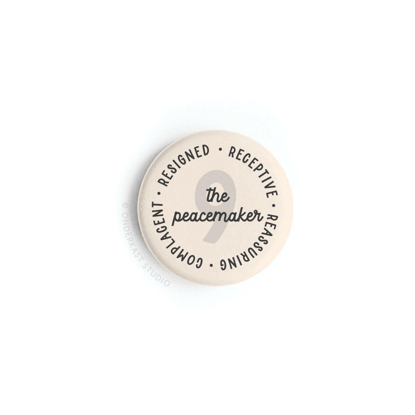 Enneagram Button Magnet – 9 The Peacemaker.