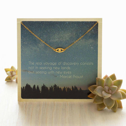 Carded Gift Necklace - Eye.