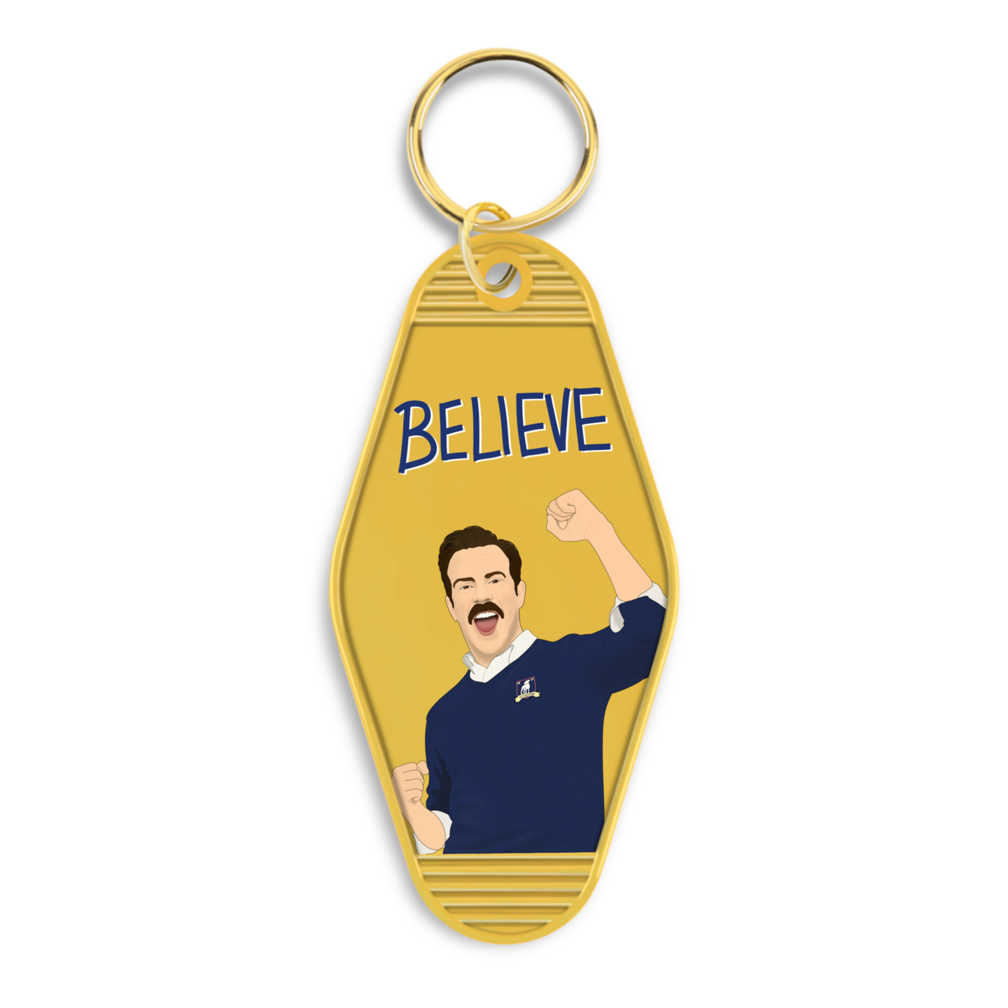 Ted Lasso Believe Motel Keychain.