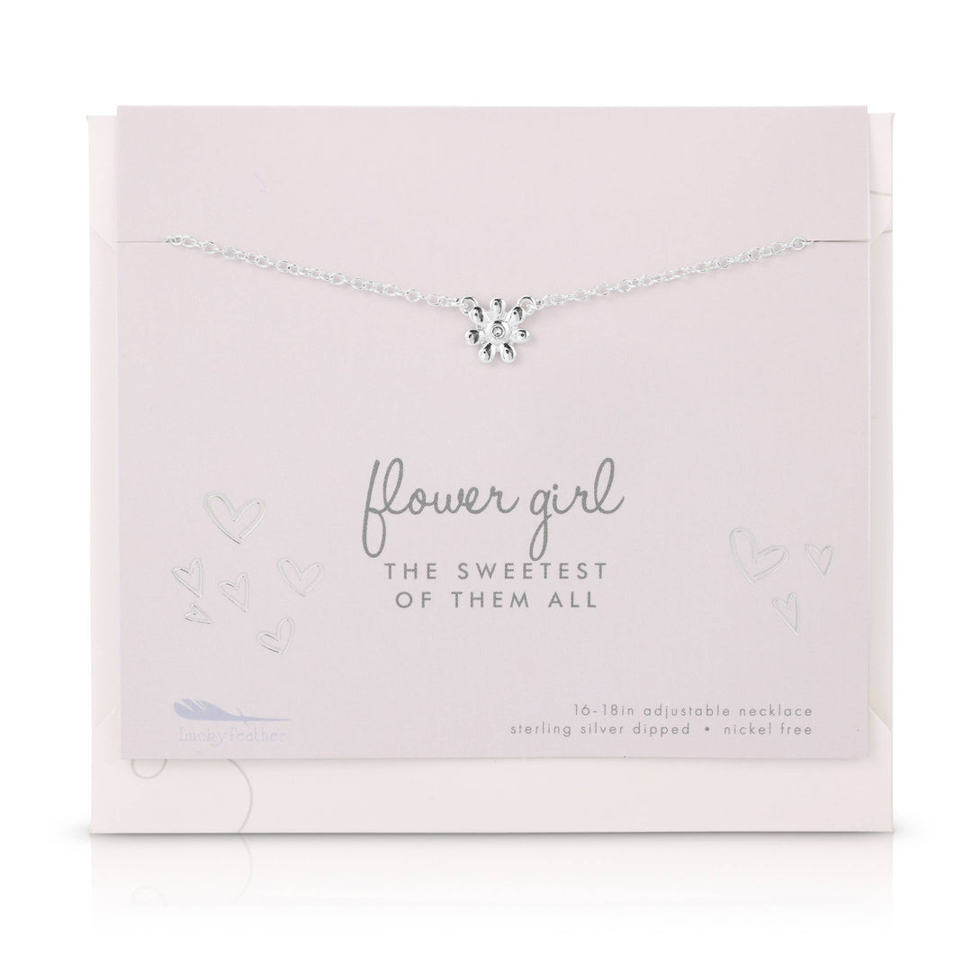 Best Day Ever Necklace + card/env - Flower Girl