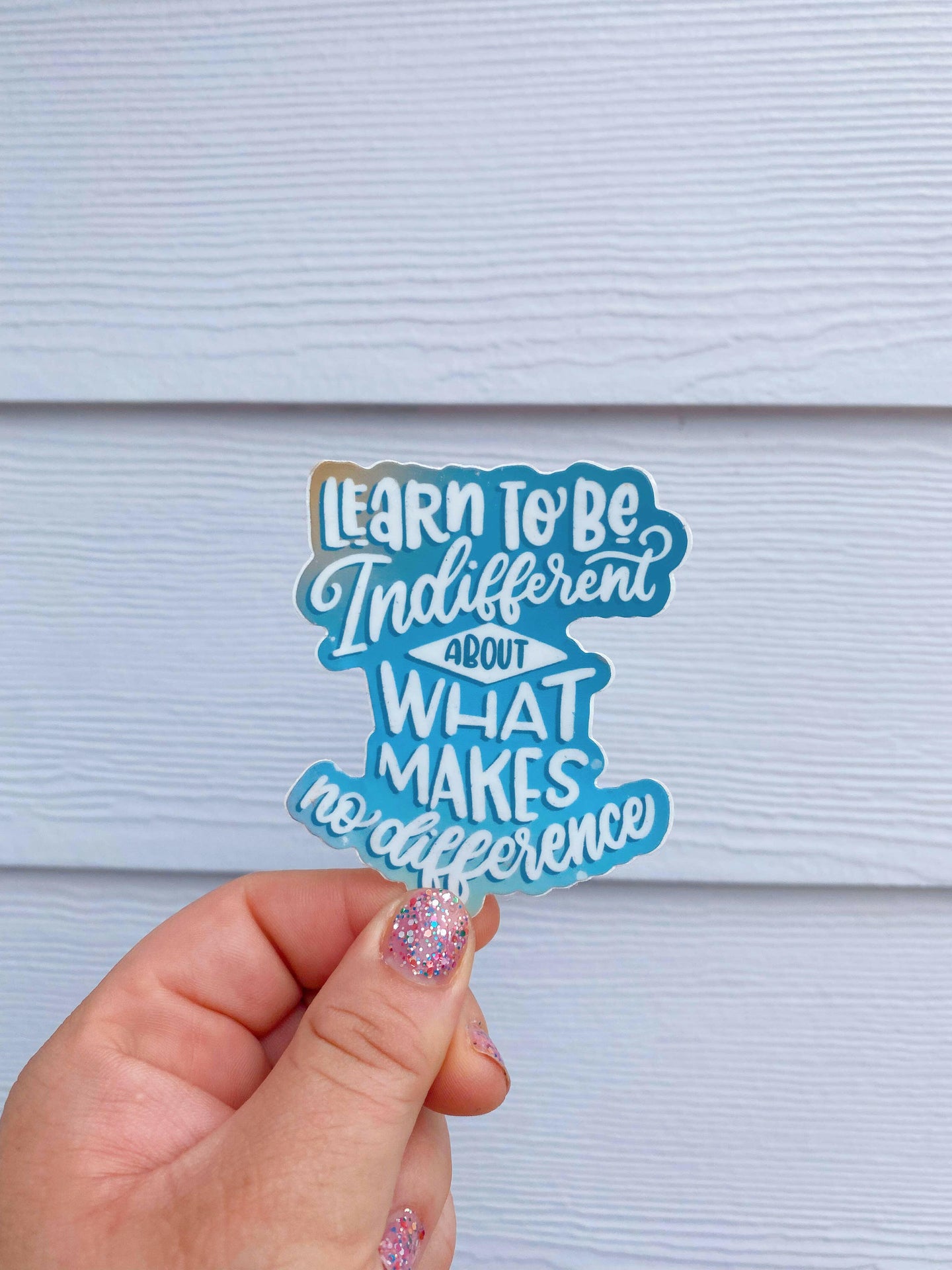 Learn to be Indifferent About What Makes No Difference.
