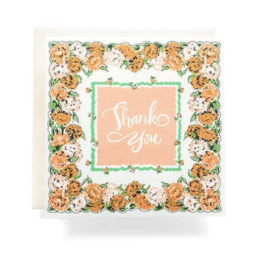 Handkerchief Thank You Greeting Card.