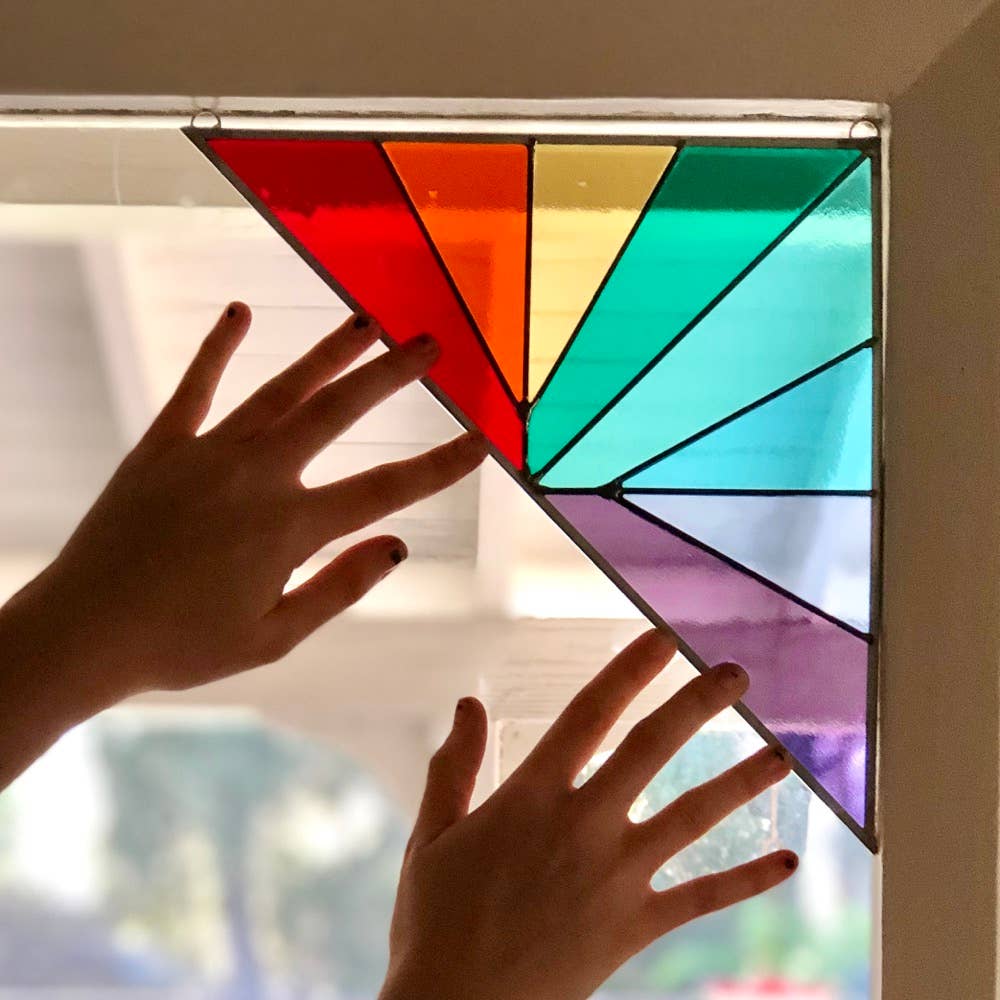 Corner Panel - Large Triangle Rainbow