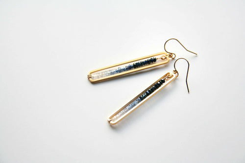 Sapphire Bar Earrings.