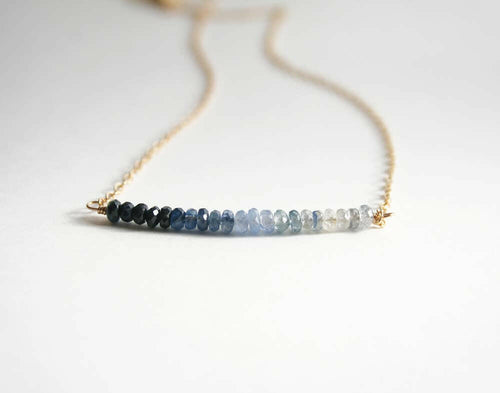 Sapphire Ombre Necklace.