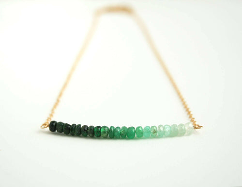 Emerald Ombre Necklace.
