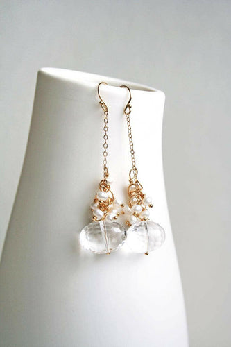 Crystal Dangle Earrings.