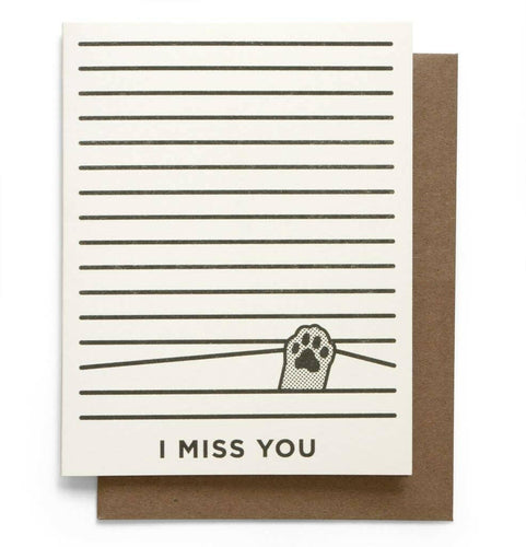 I Miss You Greeting Card.