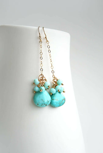 Turquoise Drop Earrings.