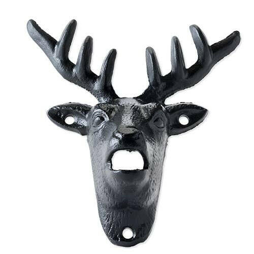 Cast Iron Wall Mounted Deer Bottle Opener.