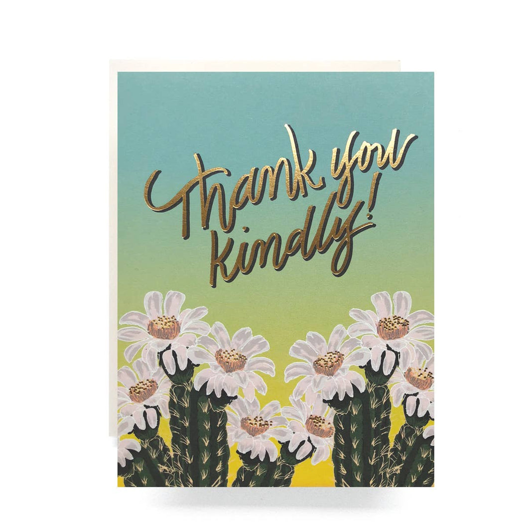 Cactus Ombre Thanks Greeting Card Boxed Set
