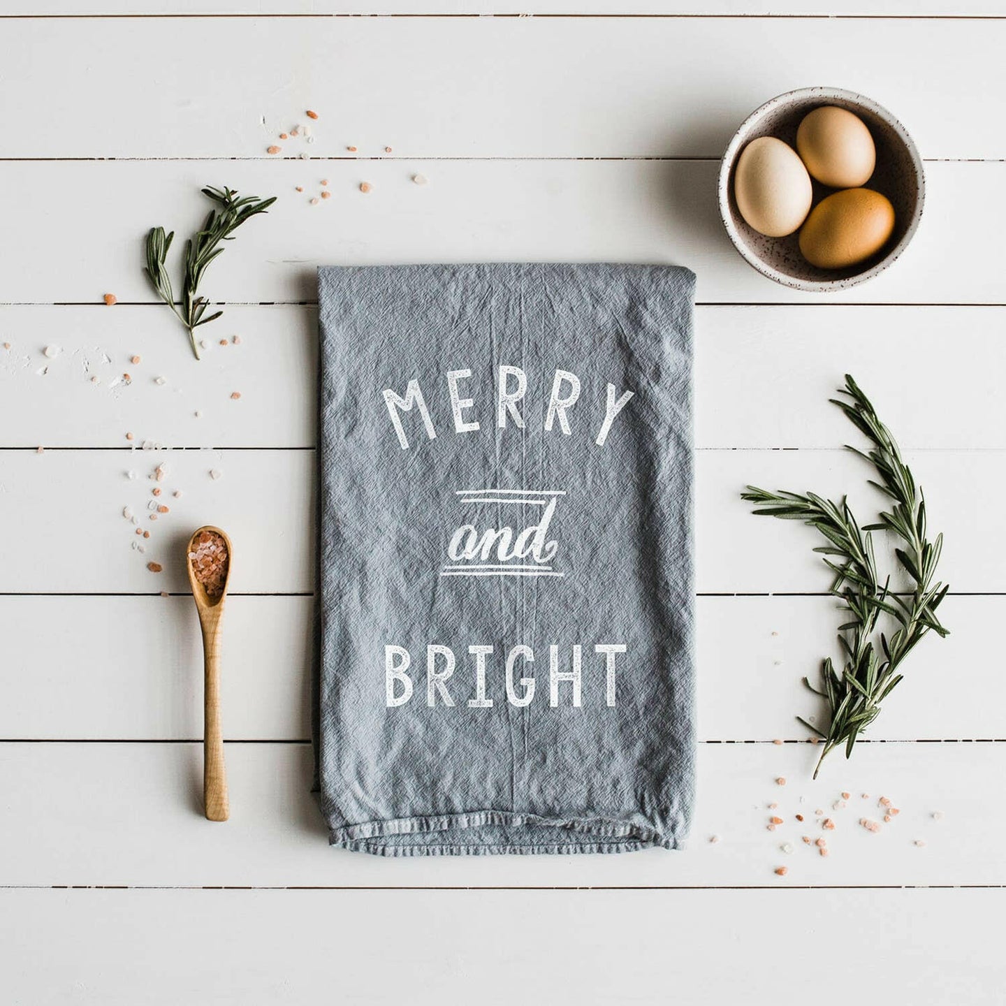 Merry & Bright Tea Towel.