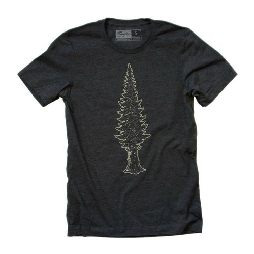 Dark Gray Heather - Mighty Pine Tee.