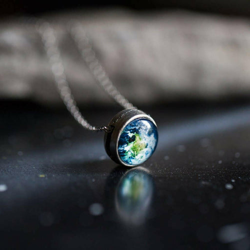 Galaxy Slider Pendant - Antique Silver.