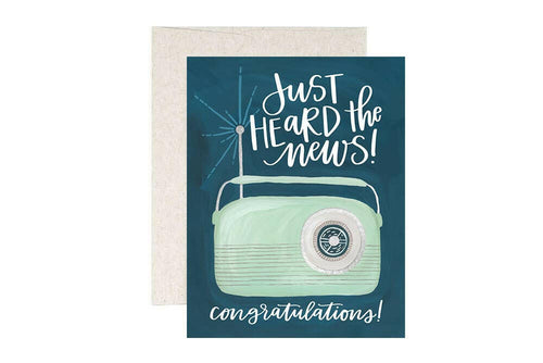 Congrats Radio Greeting Card Stationery.