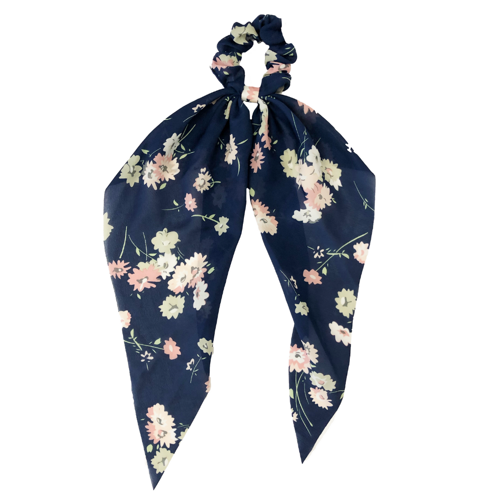 Darling Scrunchie Navy Floral.