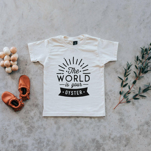 The World Is Your Oyster Organic Kids Tee.