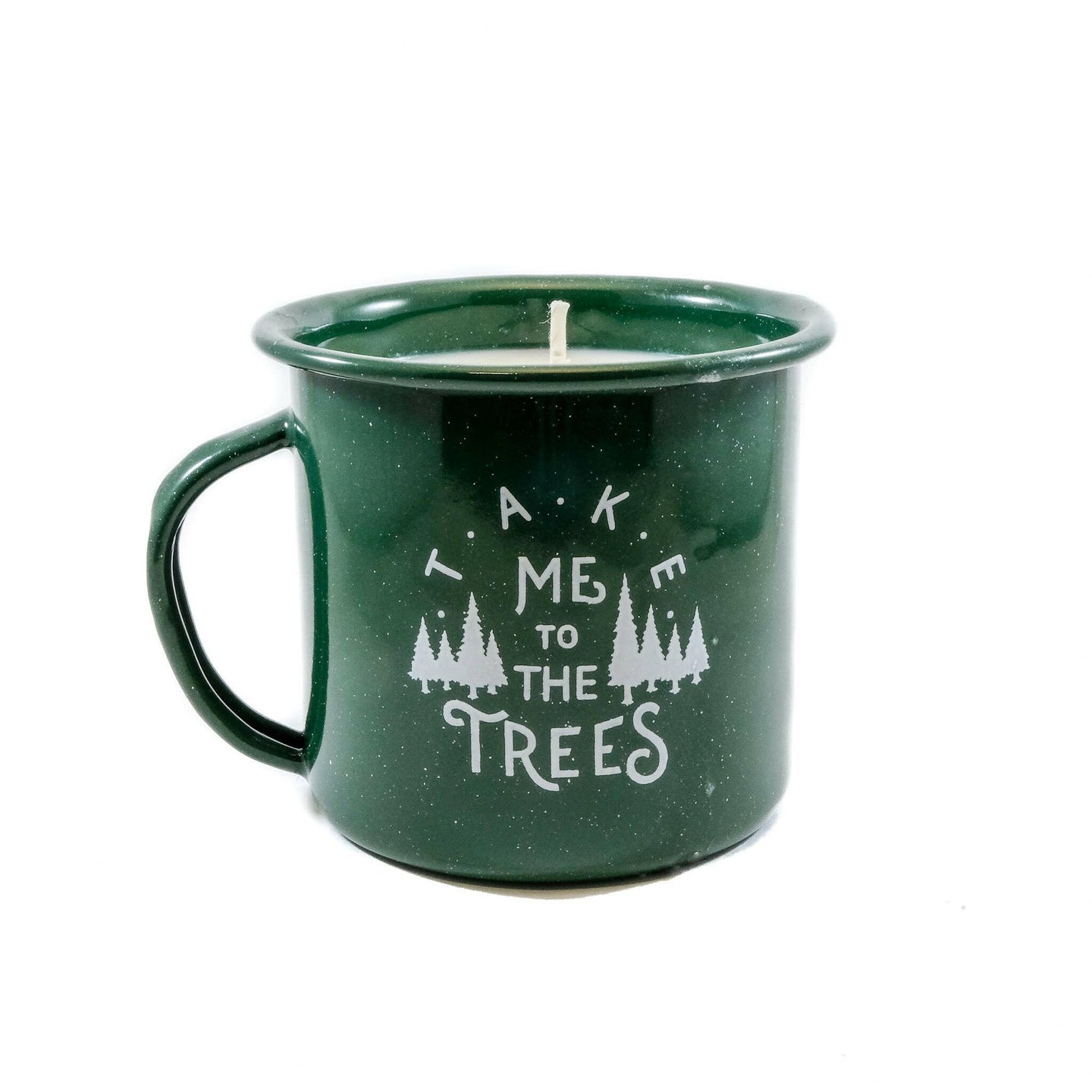 The Trees Enamel Cup Candle.