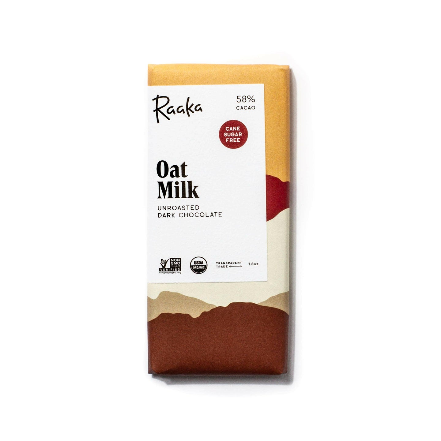 58% Oat Milk Chocolate Bar.