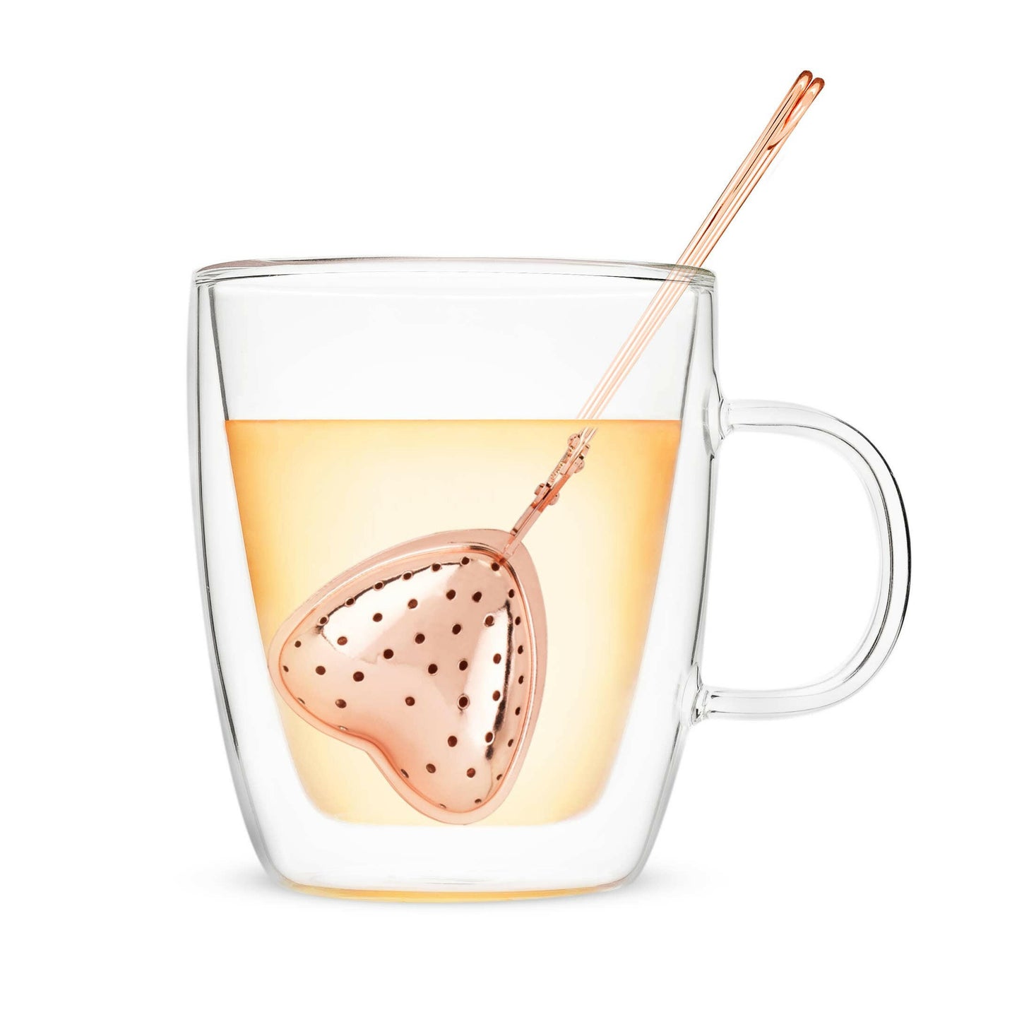 Rose Gold Heart Tea Infuser.