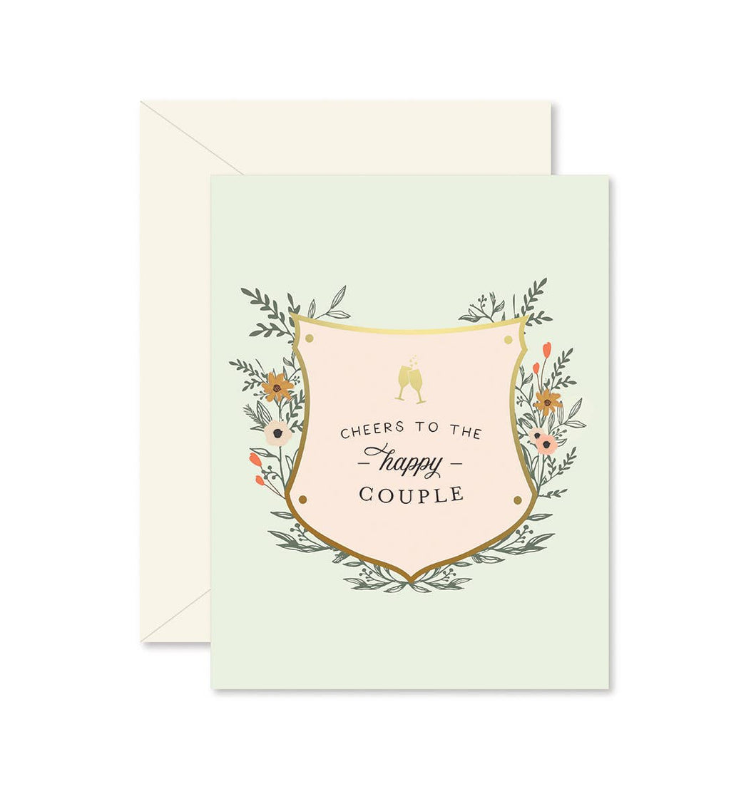Cheers to the Happy Couple Wedding Greeting Card