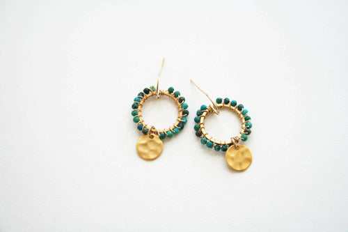 Turquoise Charm Earrings.