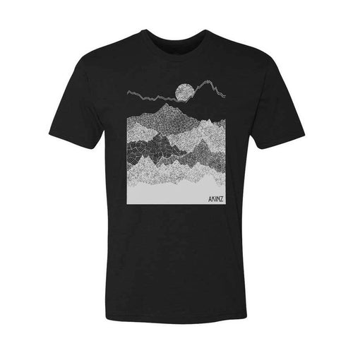 Ascend Mountains Tee - Black.