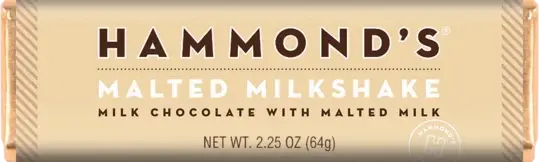 Malted Milkshake Milk Chocolate Candy Bar 2.25oz.