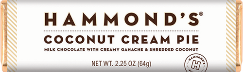 Coconut Cream Pie Milk Chocolate Bar  2.25oz.